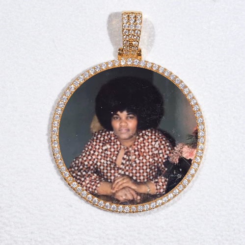 MEDIUM 3D CIRCLE CUSTOM PICTURE PENDANT