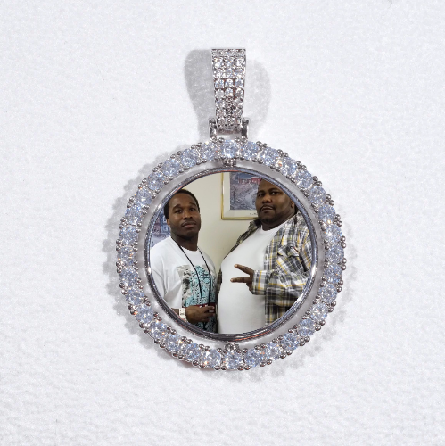 3D Spinning 2-Faced Custom Picture Pendant