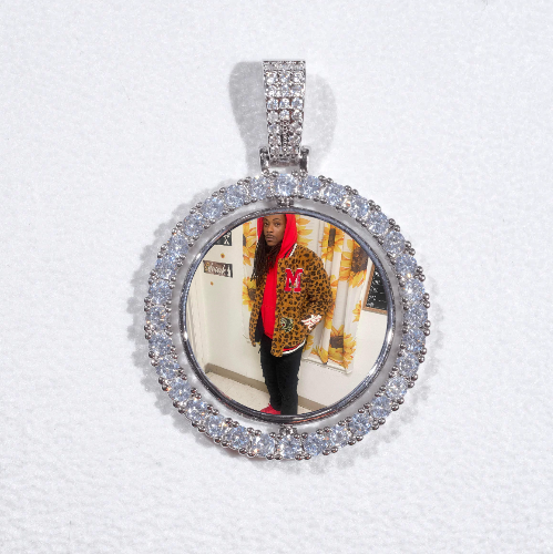 3D Spinning 2-Faced Custom Picture Pendant