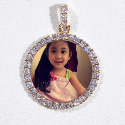 3D CIRCLE CUSTOM PICTURE PENDANT SMALL SIZE