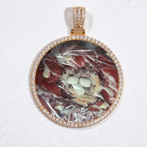 MEDIUM 3D CIRCLE CUSTOM PICTURE PENDANT