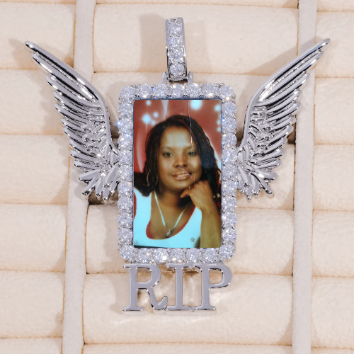 RIP WING 3D CUSTOM PICTURE PENDANT