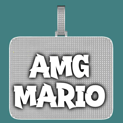 CUSTOM LETTER NECKLACE 3D BIG SQUARE