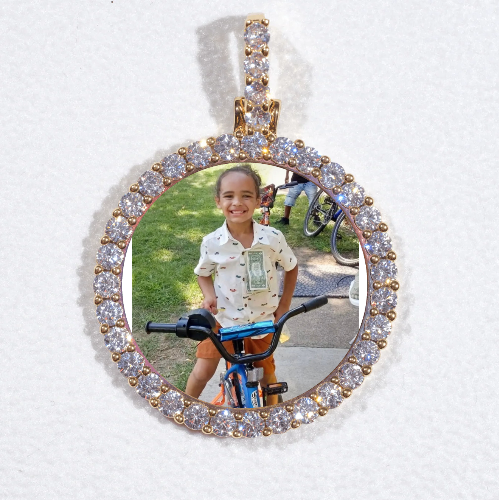 3D CIRCLE CUSTOM PICTURE PENDANT SMALL SIZE