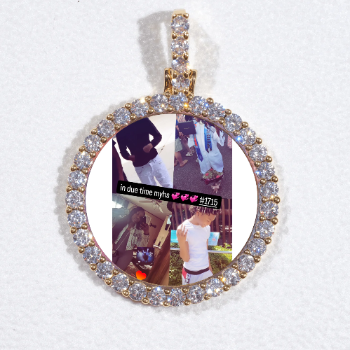 3D CIRCLE CUSTOM PICTURE PENDANT SMALL SIZE