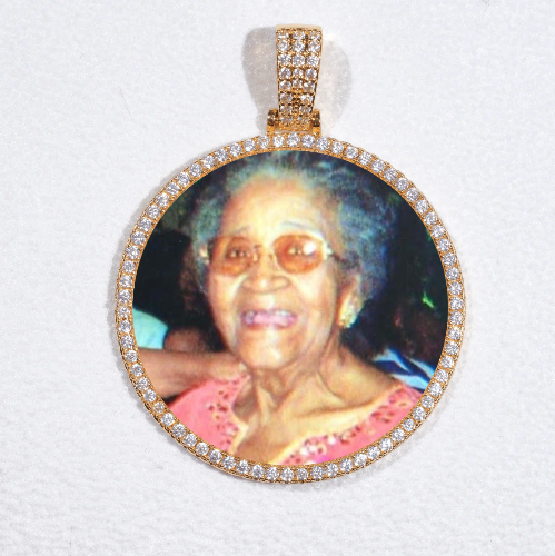 MEDIUM 3D CIRCLE CUSTOM PICTURE PENDANT