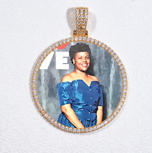 MEDIUM 3D CIRCLE CUSTOM PICTURE PENDANT