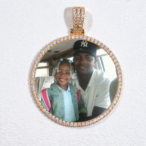 MEDIUM 3D CIRCLE CUSTOM PICTURE PENDANT