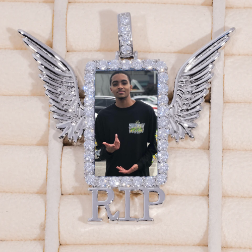 RIP WING 3D CUSTOM PICTURE PENDANT