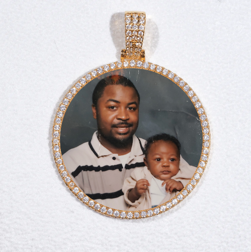 MEDIUM 3D CIRCLE CUSTOM PICTURE PENDANT