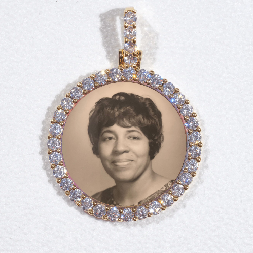 3D CIRCLE CUSTOM PICTURE PENDANT SMALL SIZE