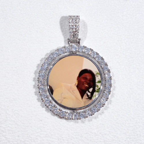 3D Spinning 2-Faced Custom Picture Pendant