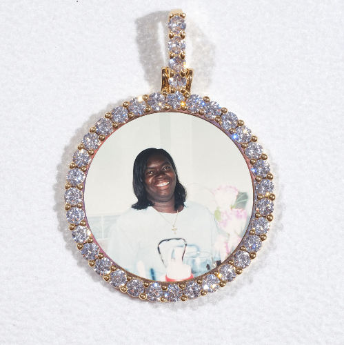 3D CIRCLE CUSTOM PICTURE PENDANT SMALL SIZE