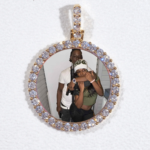 3D CIRCLE CUSTOM PICTURE PENDANT SMALL SIZE