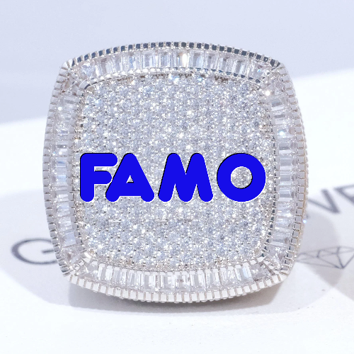 CUSTOM LETTER 3D ICED RING