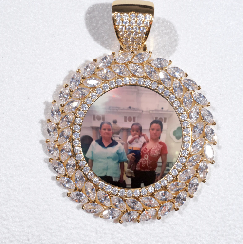 Large 3D Wheat Ear Custom Picture Pendant