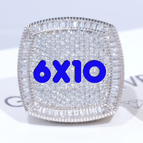 CUSTOM LETTER 3D ICED RING