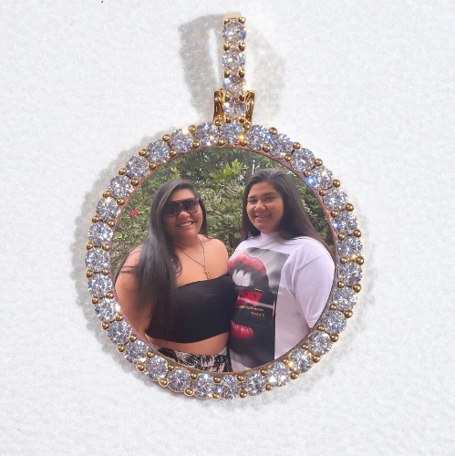 3D CIRCLE CUSTOM PICTURE PENDANT SMALL SIZE