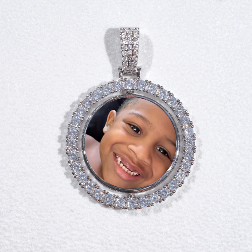 3D Spinning 2-Faced Custom Picture Pendant