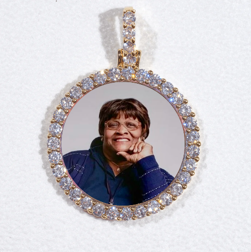 3D CIRCLE CUSTOM PICTURE PENDANT SMALL SIZE