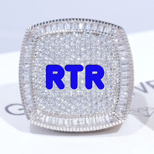 CUSTOM LETTER 3D ICED RING