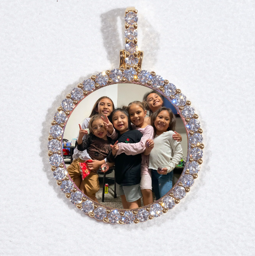 3D CIRCLE CUSTOM PICTURE PENDANT SMALL SIZE