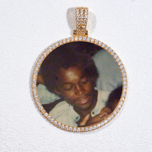 MEDIUM 3D CIRCLE CUSTOM PICTURE PENDANT