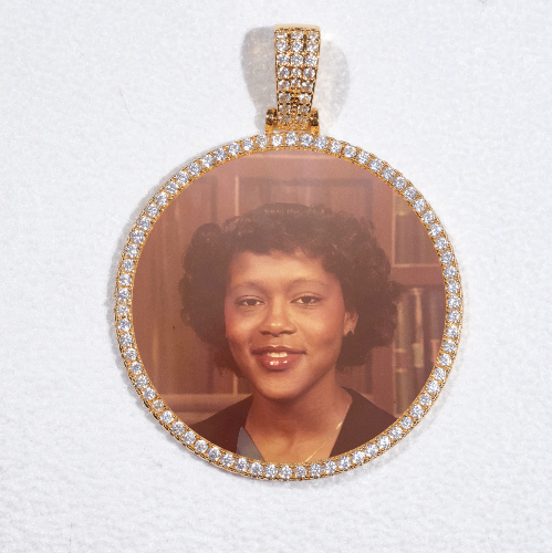 MEDIUM 3D CIRCLE CUSTOM PICTURE PENDANT