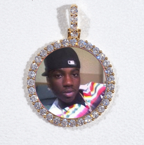 3D CIRCLE CUSTOM PICTURE PENDANT SMALL SIZE