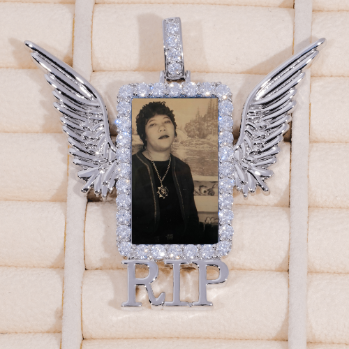 RIP WING 3D CUSTOM PICTURE PENDANT