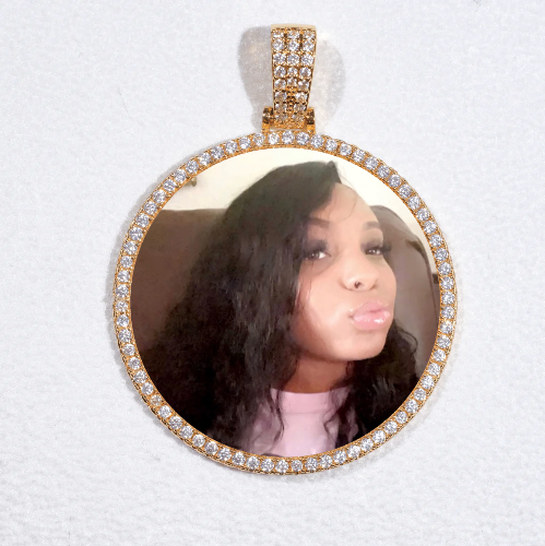 MEDIUM 3D CIRCLE CUSTOM PICTURE PENDANT
