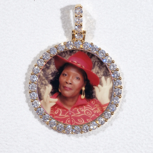 3D CIRCLE CUSTOM PICTURE PENDANT SMALL SIZE