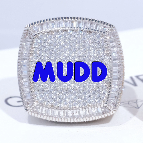 CUSTOM LETTER 3D ICED RING