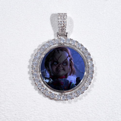 3D Spinning 2-Faced Custom Picture Pendant