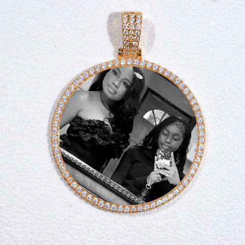 MEDIUM 3D CIRCLE CUSTOM PICTURE PENDANT