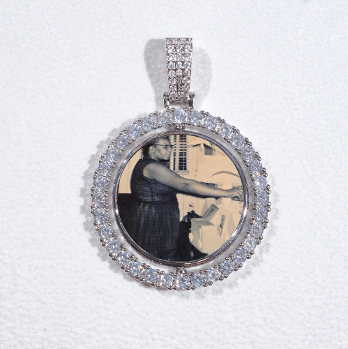 3D Spinning 2-Faced Custom Picture Pendant