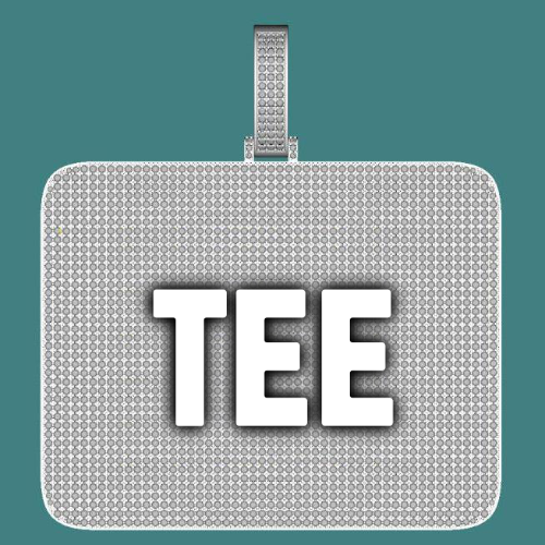 CUSTOM LETTER NECKLACE 3D BIG SQUARE