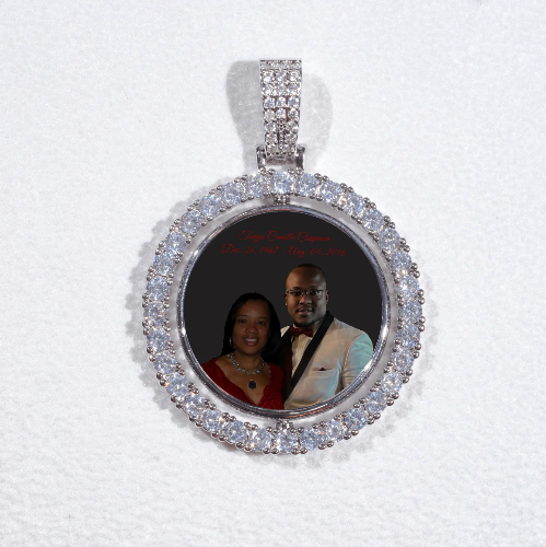 3D Spinning 2-Faced Custom Picture Pendant