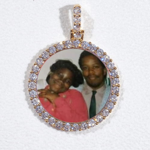 3D CIRCLE CUSTOM PICTURE PENDANT SMALL SIZE