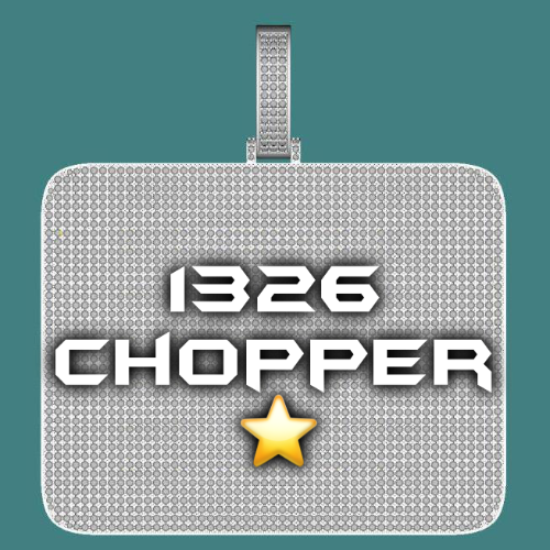 CUSTOM LETTER NECKLACE 3D BIG SQUARE