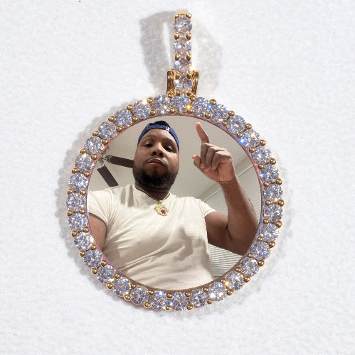 3D CIRCLE CUSTOM PICTURE PENDANT SMALL SIZE