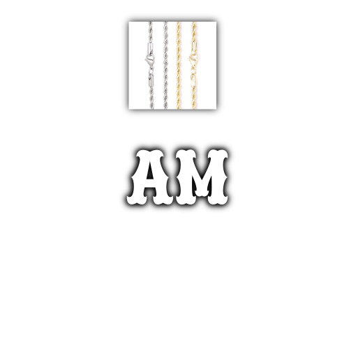Custom Letters Freibeuter Font Necklace