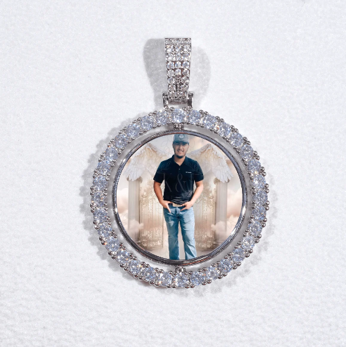 3D Spinning 2-Faced Custom Picture Pendant