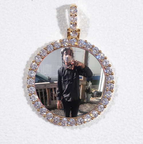 3D CIRCLE CUSTOM PICTURE PENDANT SMALL SIZE