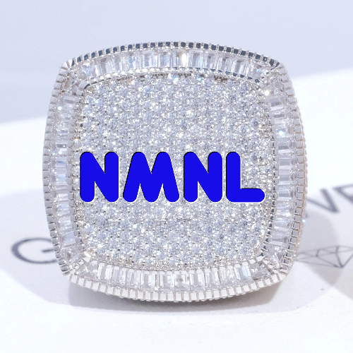 CUSTOM LETTER 3D ICED RING