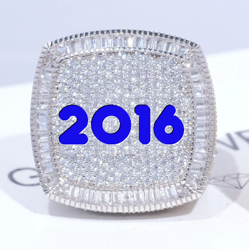 CUSTOM LETTER 3D ICED RING