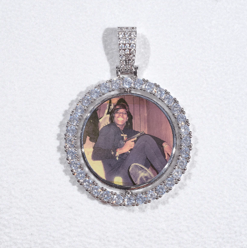 3D Spinning 2-Faced Custom Picture Pendant