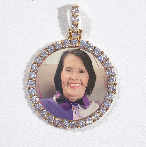 3D CIRCLE CUSTOM PICTURE PENDANT SMALL SIZE