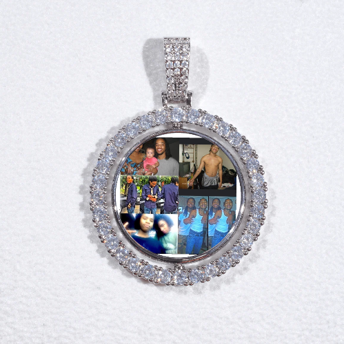 3D Spinning 2-Faced Custom Picture Pendant