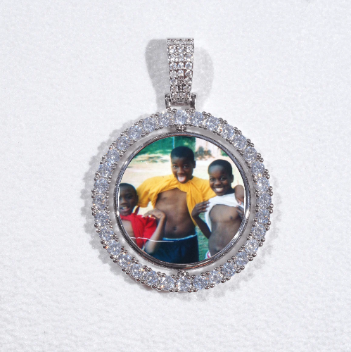 3D Spinning 2-Faced Custom Picture Pendant